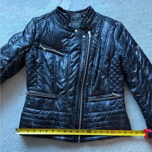 Guess Motorcycle Puffer Jacket Size M